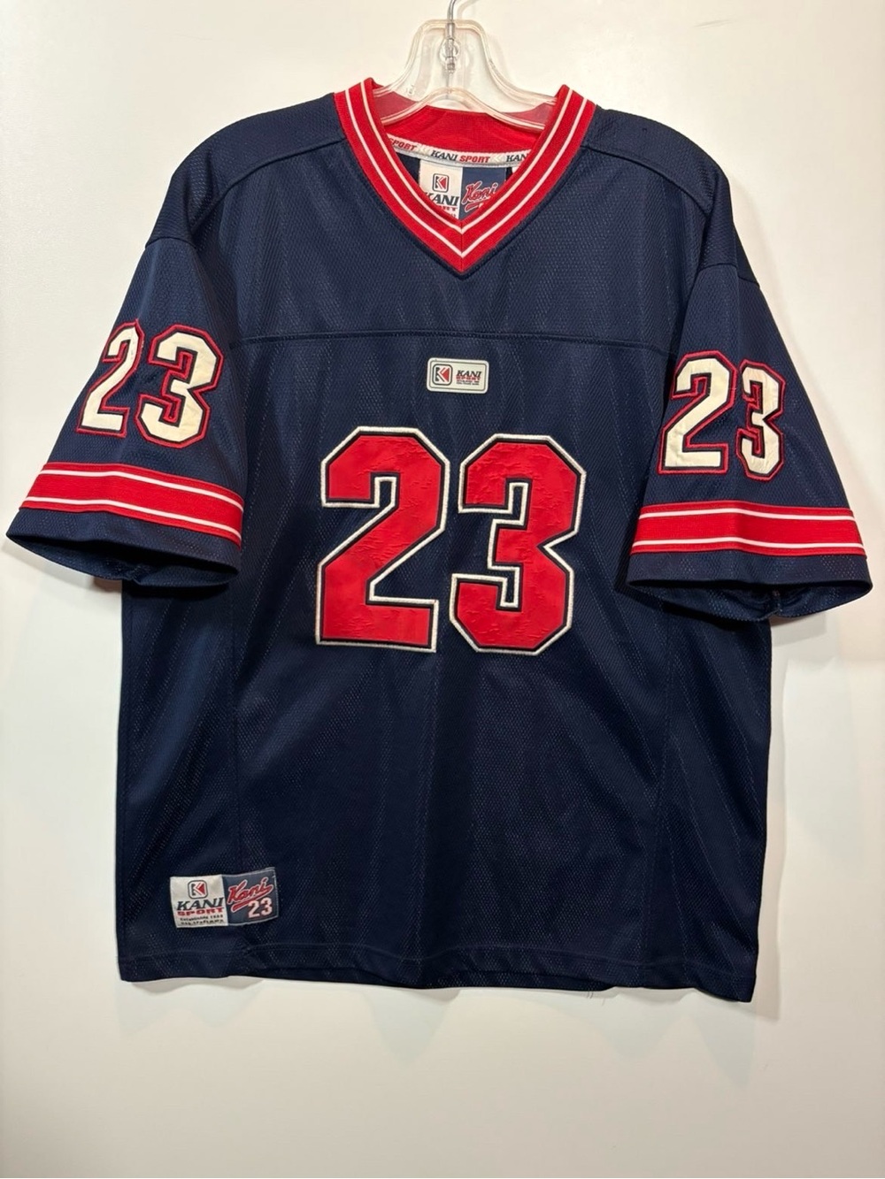 Vintage Kani Sport Navy Red Number 23 Sports Jersey